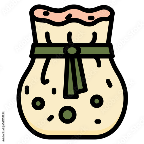 dumplings line icon