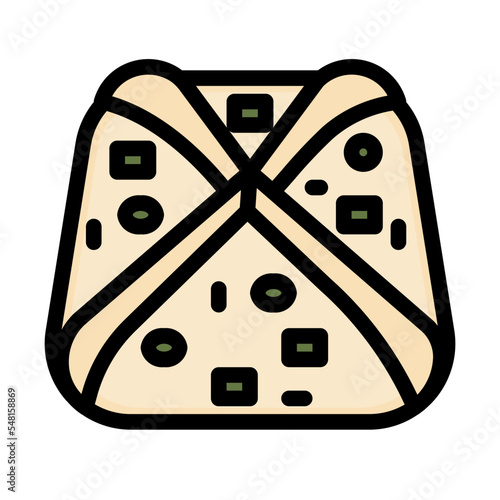 dumplings line icon