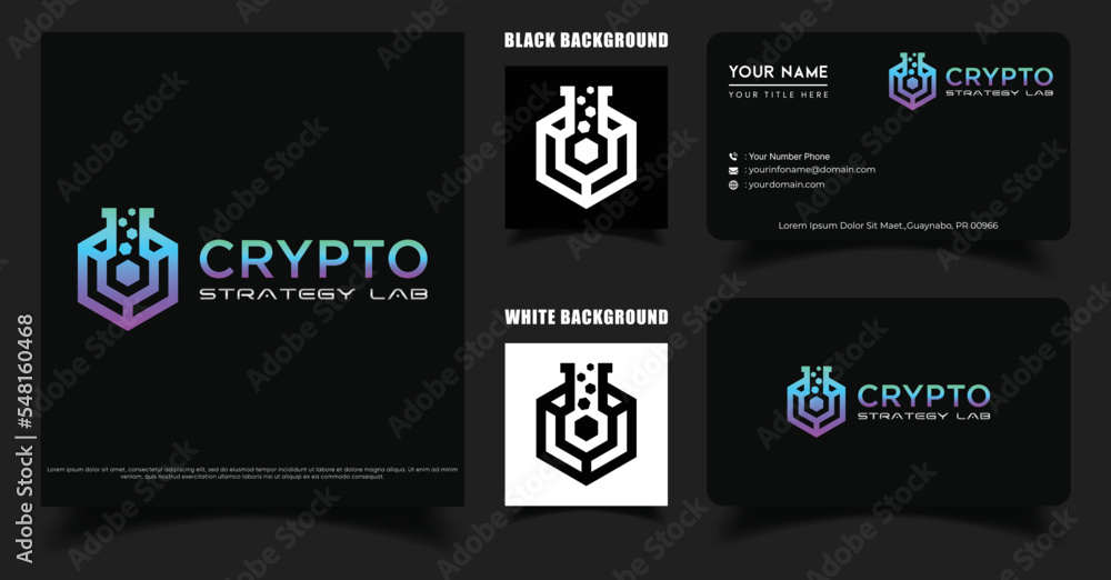 Crypto Digital Lab Token logo Vector Design Crypto Digital Lab Token logo Vector Design