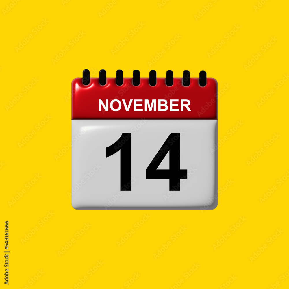 november 3d calendar vector design. november calendar design template. 3d calendar design vector illustration november 3d calendar vector design. november calendar design template. 3d calendar design vector illustration