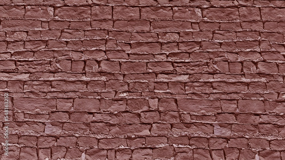 red brick wall for paper template design and texture background