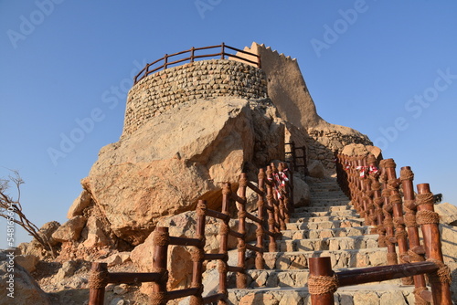 Wallpaper Mural Dhayah Fort, a castle-like structure, is on the UNESCO World Heritage Tentative List and stands proud amidst the arid mountains, United Arab Emirates, Ras Al Khaimah. Torontodigital.ca