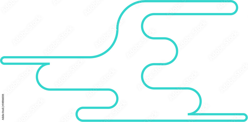 Abstract Minimal Round Shape Vector Outline Abstract Minimal Round Shape Vector Outline
