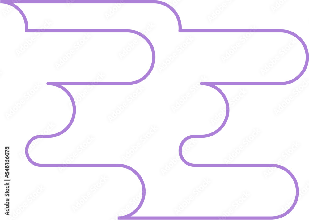 Abstract Minimal Round Shape Vector Outline Abstract Minimal Round Shape Vector Outline