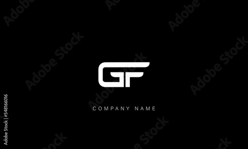 FG, GF Abstract Letters Logo Monogram