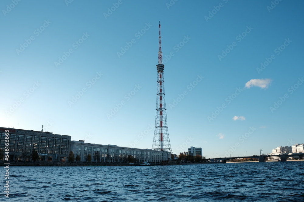 TV Tower on the Petrogradskaya side, Saint Petersburg, Russia TV Tower on the Petrogradskaya side, Saint Petersburg, Russia