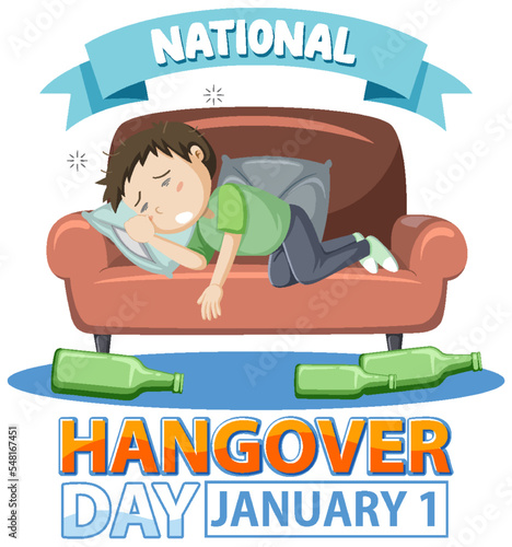 National hangover day January icon