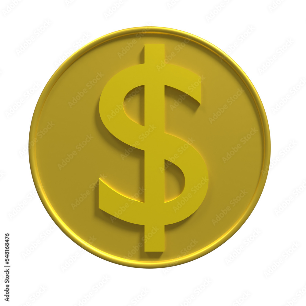 3D Illustration of a Coin Dollar with aesthetic colors suitable for web, apk or additional ornaments for your project 3D Illustration of a Coin Dollar with aesthetic colors suitable for web, apk or additional ornaments for your project