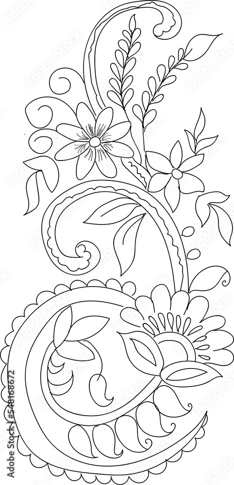 Hand Drawn PNG Florals, ready to print Inktobber