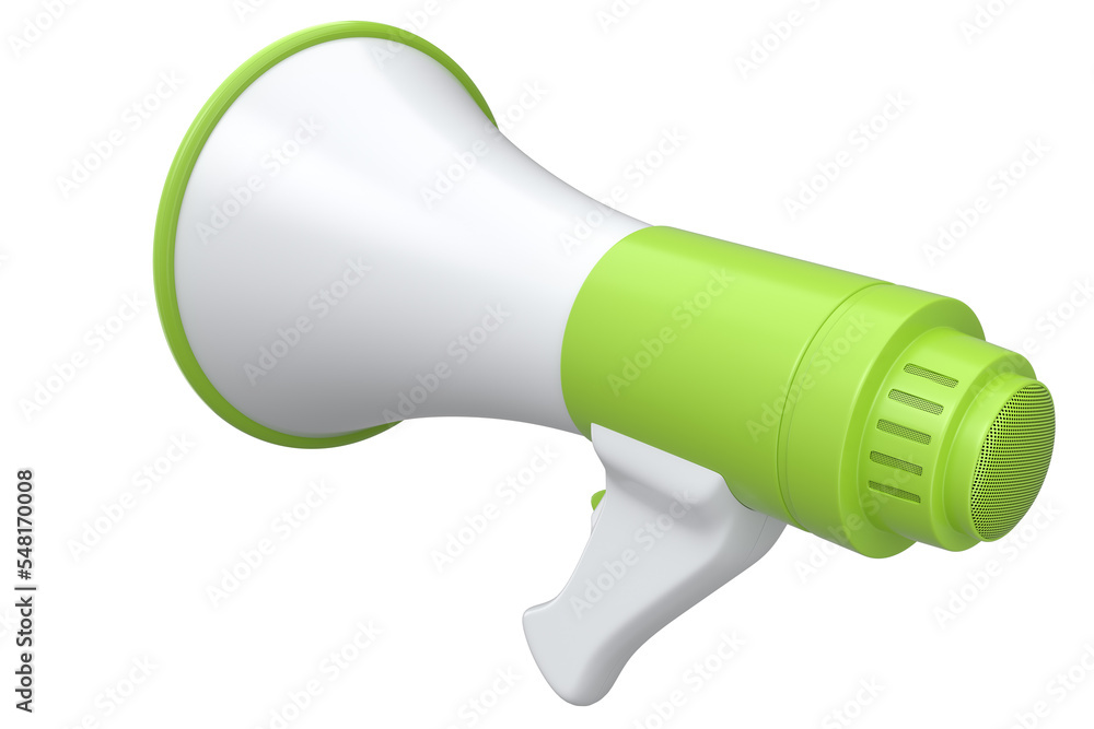 Megaphone for advertisement or hiring isolated on white background. Megaphone for advertisement or hiring isolated on white background.