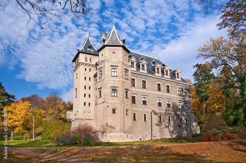 Castle in Goluchow, village in Geater Poland Voivodeship.