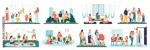Mom Baby Group Set