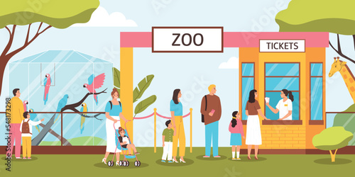 Zoo Entrance Illustration