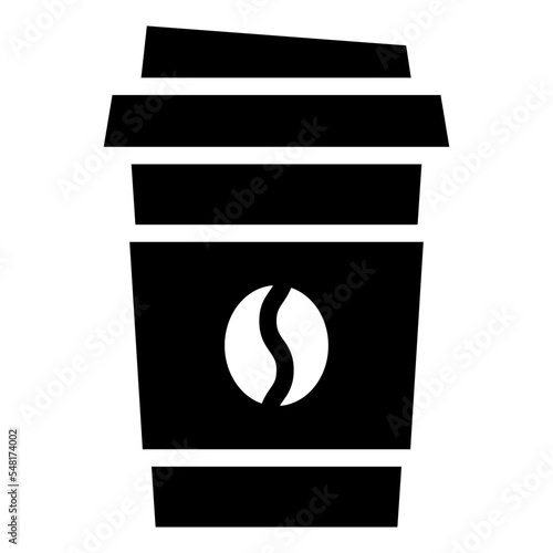 coffee food truck glyph icon