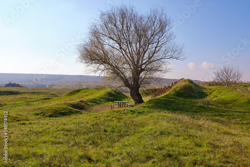Picturesque landscape near the river