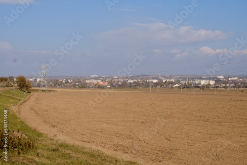 Picturesque landscape near the river