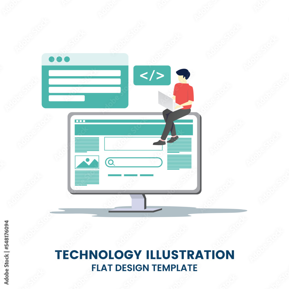 Software programming Concept for web page, banner, presentation, social media. Vector illustration project team Software programming Concept for web page, banner, presentation, social media. Vector illustration project team