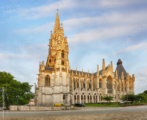 Notre Dame du Sablon s Cathedral in Brussels  Belgium