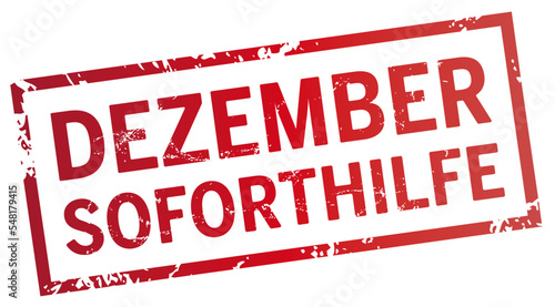 roter Stempel Dezember Soforthilfe 