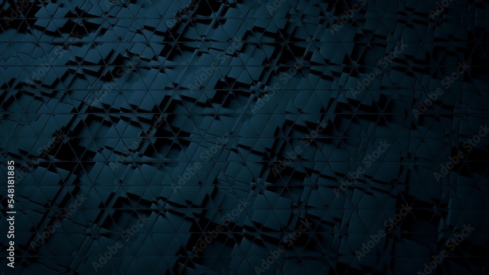 Fototapeta premium Illustration of geometric shapes with added effects