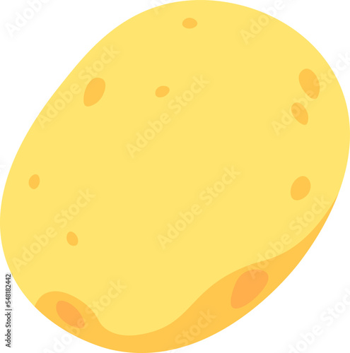 Potato flat icon Vegetable for borscht Tasty soup ingredient