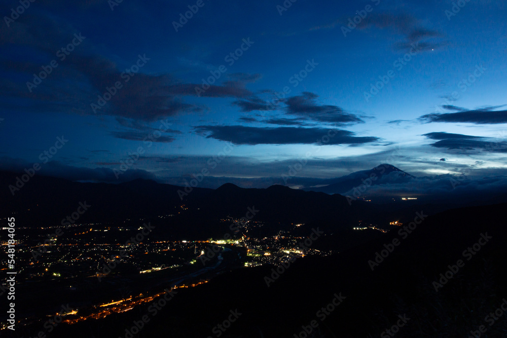 Mt.Fuji and night view