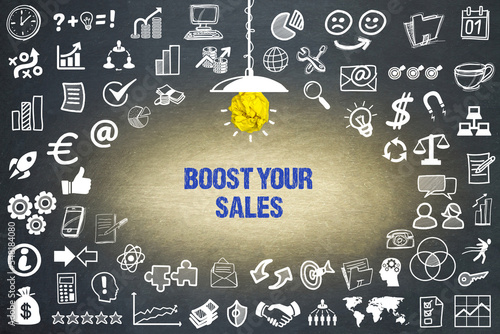 Obraz na płótnie Boost Your Sales 