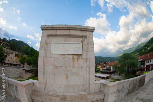 Konjic Old Bridge Above Neretva River - Konjic, Bosnia and Herzegovina, Europe photo