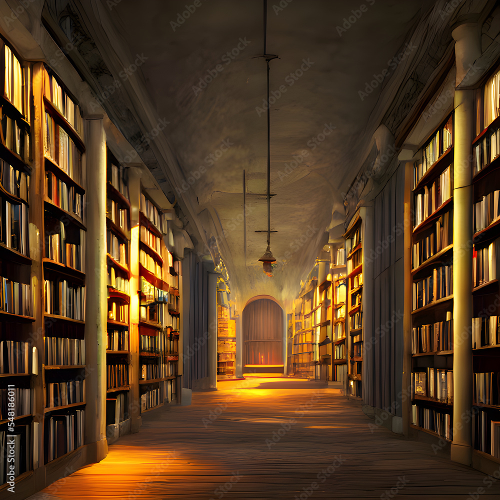 custom made wallpaper toronto digitalたくさんの本が並んだ棚の光景