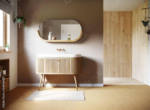 Fotografia, Obraz salle de bain moderne