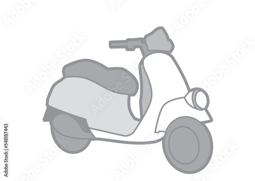 SCOOTER - VECTOR ILLUSTRATOR ON WHITE BACKGROUND - SPORTCAR_T232 : 548187443