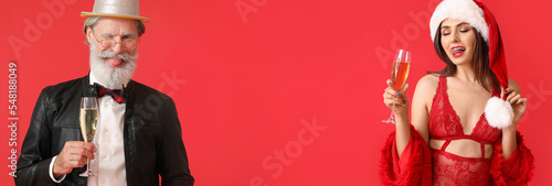 Banner with beautiful sexy ...