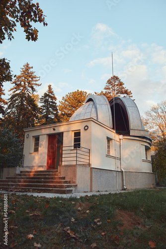 Astronomical observatory for science research of space and cosmos. photo