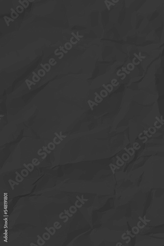 Black сlean crumpled paper
