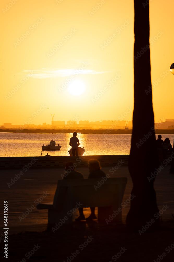 Obraz premium Sunset in Puerto Real, Cadiz, Spain