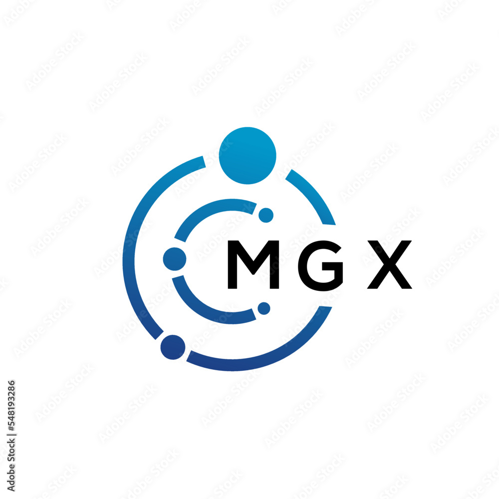 MGX letter technology logo design on white background. MGX creative initials letter IT logo concept. MGX letter design. MGX letter technology logo design on white background. MGX creative initials letter IT logo concept. MGX letter design.