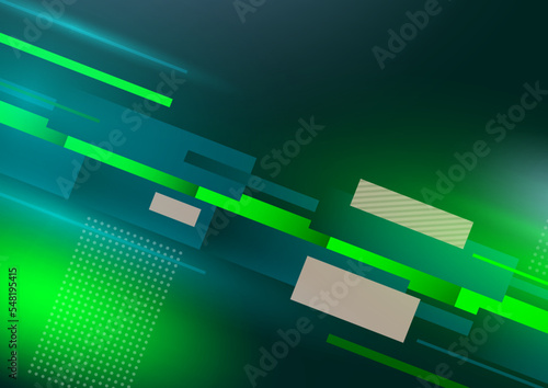 Background high tech future lines actions green color