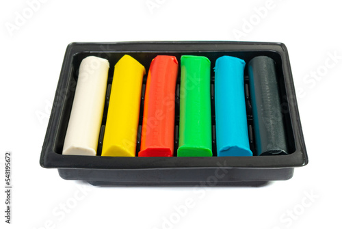 Plasticine Isolated  Modeling Clay  Creativity Modelling Material  Plasticine on White Background