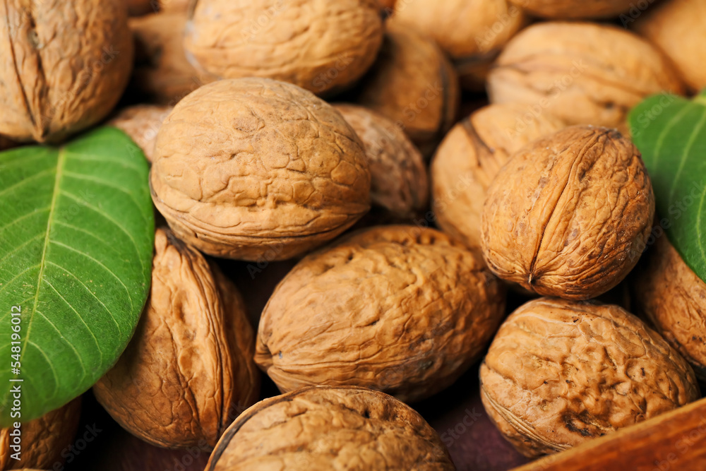 Fresh walnuts as background, closeup Fresh walnuts as background, closeup