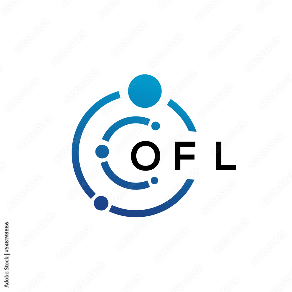 OFL letter technology logo design on white background. OFL creative initials letter IT logo concept. OFL letter design. OFL letter technology logo design on white background. OFL creative initials letter IT logo concept. OFL letter design.