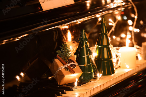 Gift with Christmas decor, ...