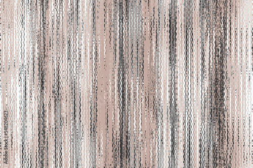 Washed beige brown smoke gray blurry wavy ikat seamless pattern. Aquarelle effect boho fashion fabric for coastal nautical stripe wallpaper background. Stripe with blurry gradient tileable swatch.