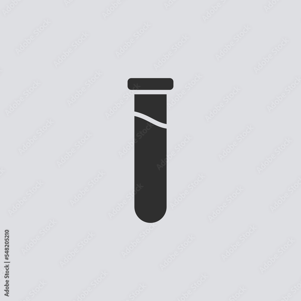 Test tube vector icon sign symbol Test tube vector icon sign symbol