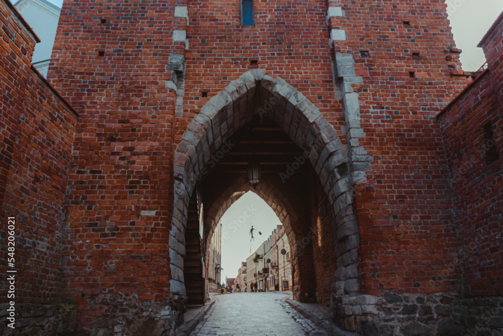 Opatowska Gate in Sandomierz (Poland) - obrazy, fototapety, plakaty 