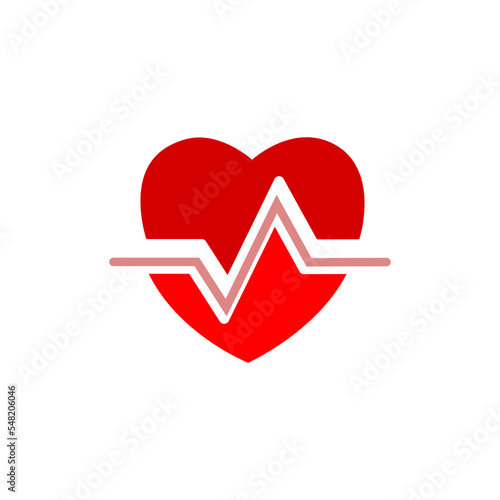 Heartbeat pulse vector  icon. Love icon.
