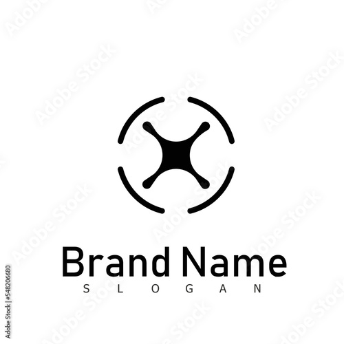 drone logo fly design technology