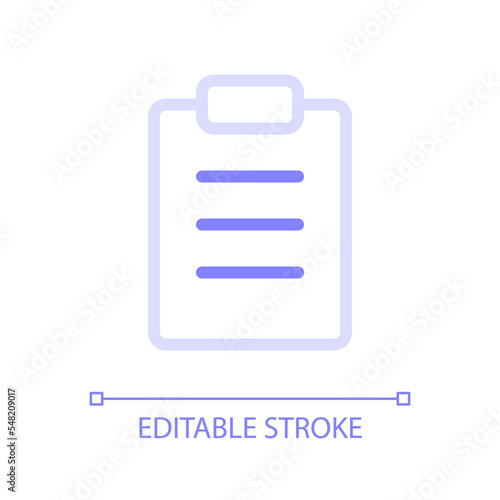 Filled tablet pixel perfect glassmorphism ui icon. Handwriting notes. Color filled line element with transparency. Vector pictogram in glass morphism style. Editable stroke. Arial font used © bsd studio