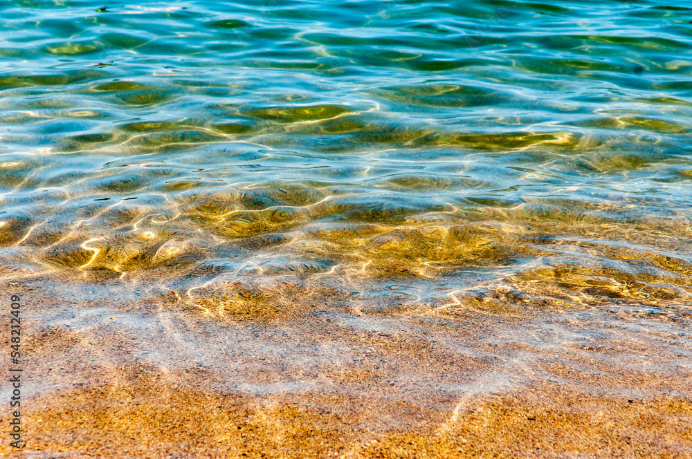 Agua transparente del mar