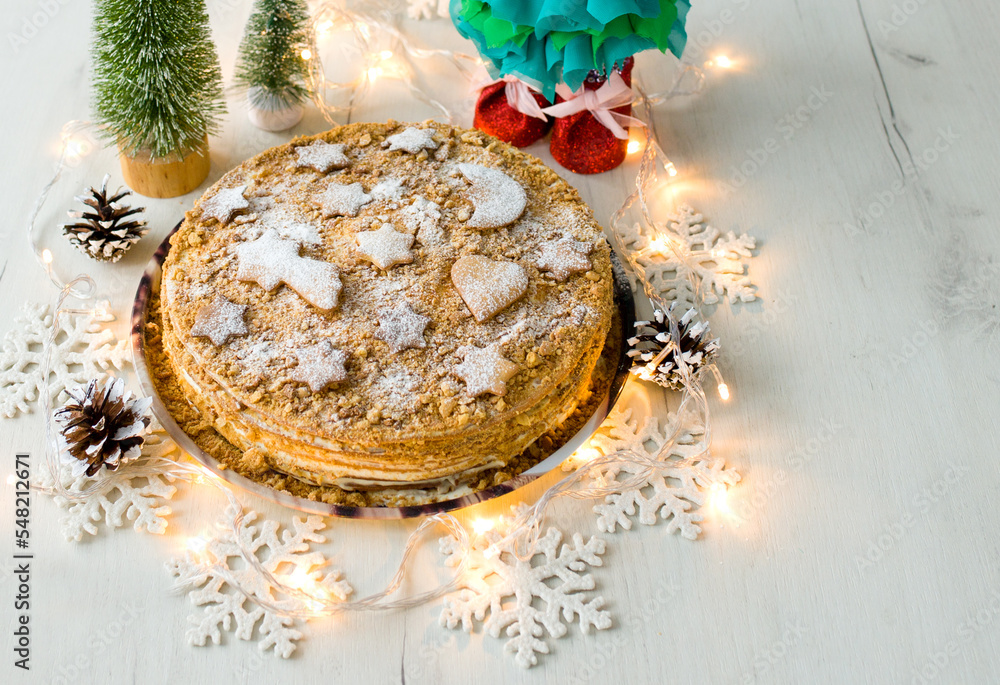 christmas cake with christmas decorations, christmas gingerbread, homemade christmas cake christmas cake with christmas decorations, christmas gingerbread, homemade christmas cake