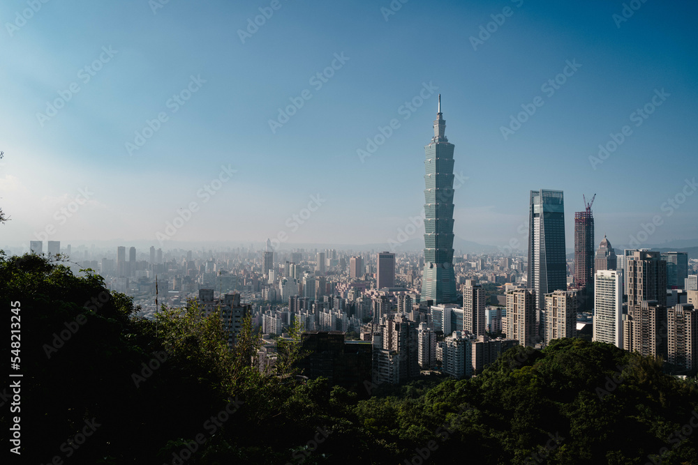 Obraz premium Taipei 101 cityscape, landscape, Taiwan